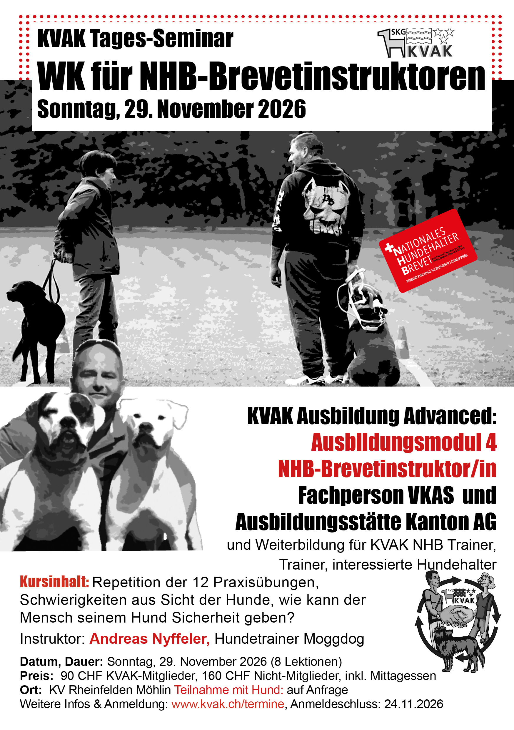 WK für NHB-Brevetinstruktoren/innen 2026/27